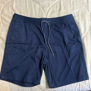 Blue khaki shorts